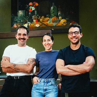 Ángel de Sousa, Ana Lobato y Felipe Salas